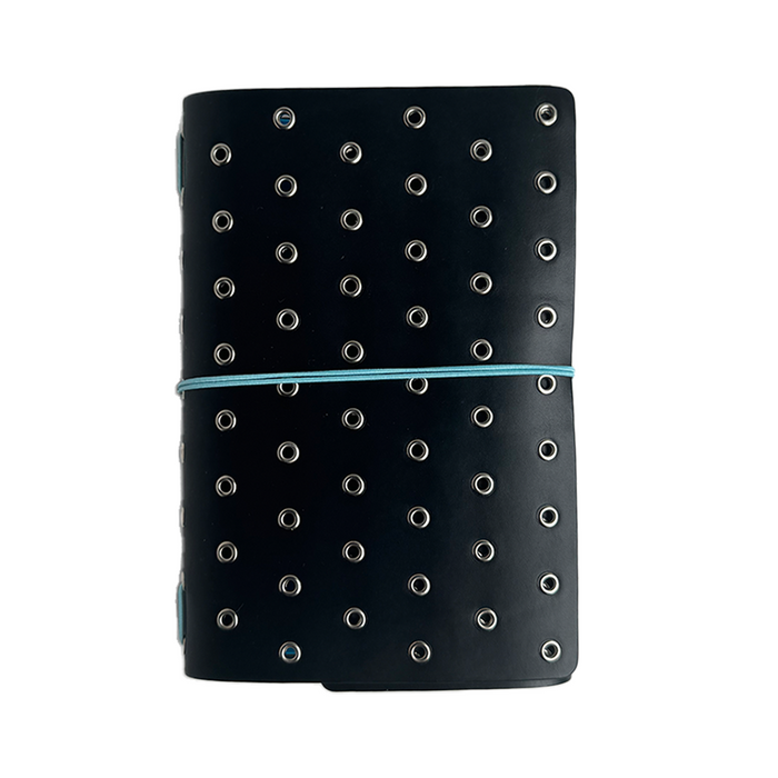 Imperfect Concepts - #31 - Niko - Raven with Silver Grommets - B6 Trifold Folio