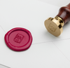 Papier Plume Little Craft Fest wax seal with a decorative design, perfect for sealing notebooks and adding a vintage touch.