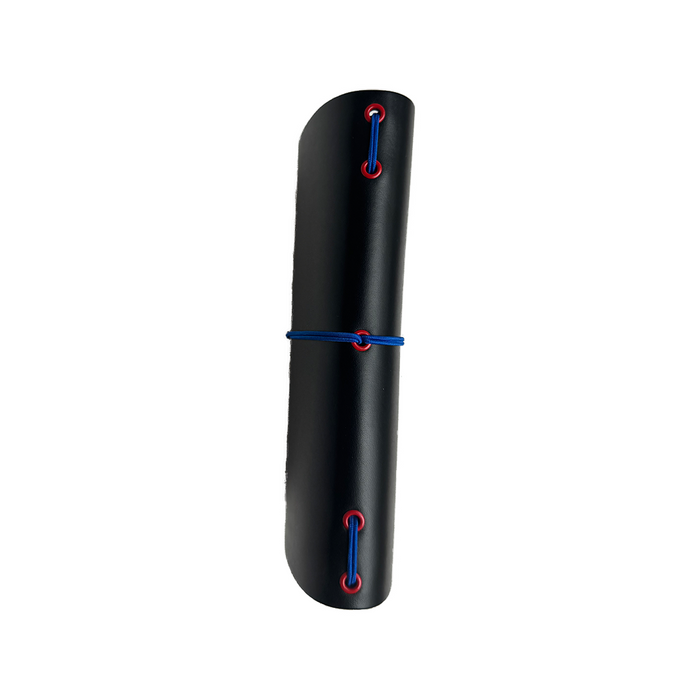 Imperfect Concepts - #38 - Ollie - Raven with Red Mini Grommets - B6 Trifold Folio