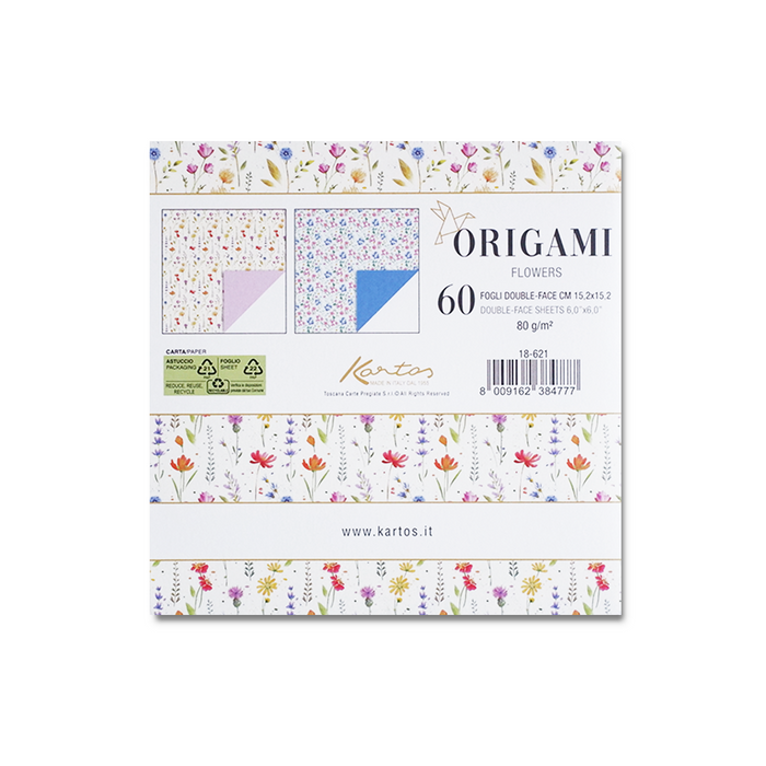 Kartos - Origami - Flowers - Papier Plume