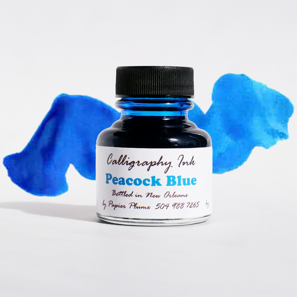 Bottled Calligraphy Inks - Peacock Blue– Papier Plume