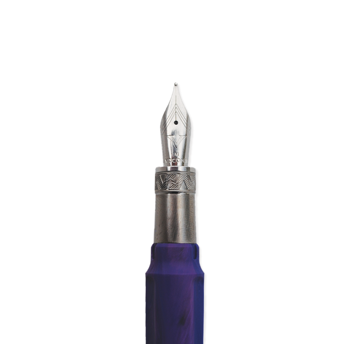 Visconti Mirage Mythos Persephone fountain pen with decorative cap and elegant design, showcasing a luxury writing instrument.
