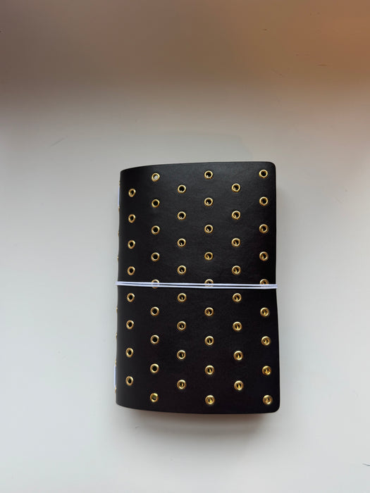 Imperfect Concepts - #32- Niko - Umber with GoldGrommets - B6 Trifold Folio