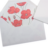 Rossi - Poppies - Lined Envelopes - Papier Plume