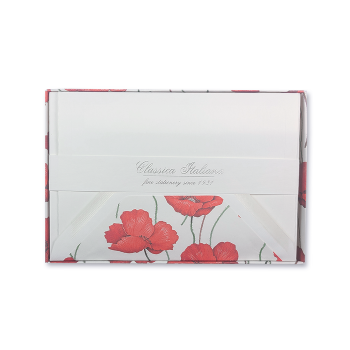Rossi - Poppies - Lined Envelopes - Papier Plume