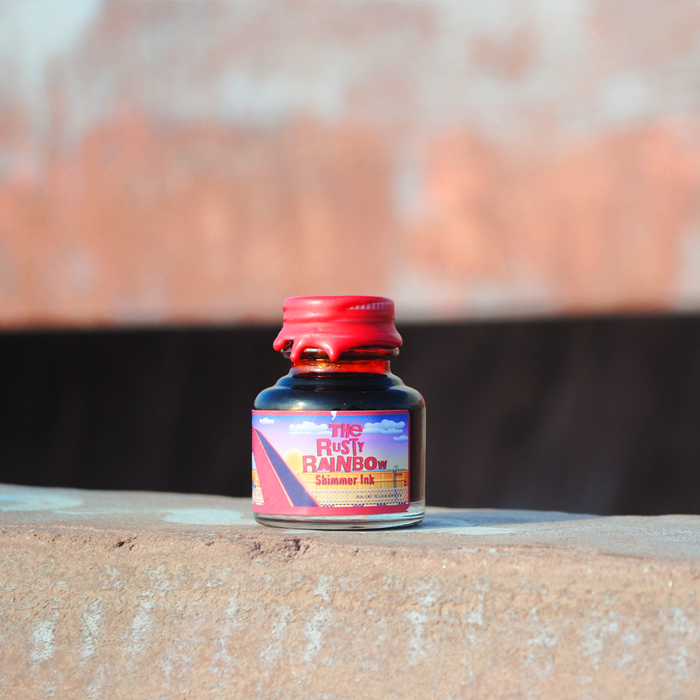 Papier Plume - The Rusty Rainbow - Shimmer Fountain Pen Ink - Papier Plume