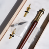 Bortoletti - Wood and Brass Dip Pen Calligraphy Set - Papier Plume