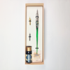 Bortoletti glass dipping pen set with 20 green pens, featuring elegant, colorful glass nibs for artistic calligraphy and drawing.
