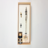 Bortoletti glass dipping pen set with 20 white pens, ideal for calligraphy and artistic writing, displayed on a white background.