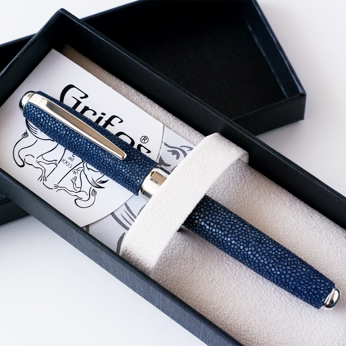 Grifos - Stingray Leather Blue - Fountain Pen - Papier Plume