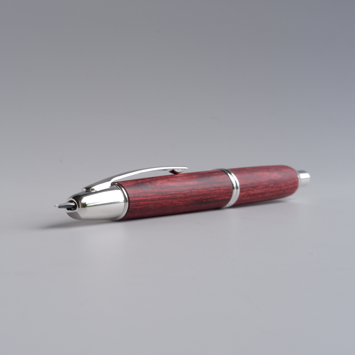 Pilot - Vanishing Point - Fountain Pen - Birchwood Red - Papier Plume
