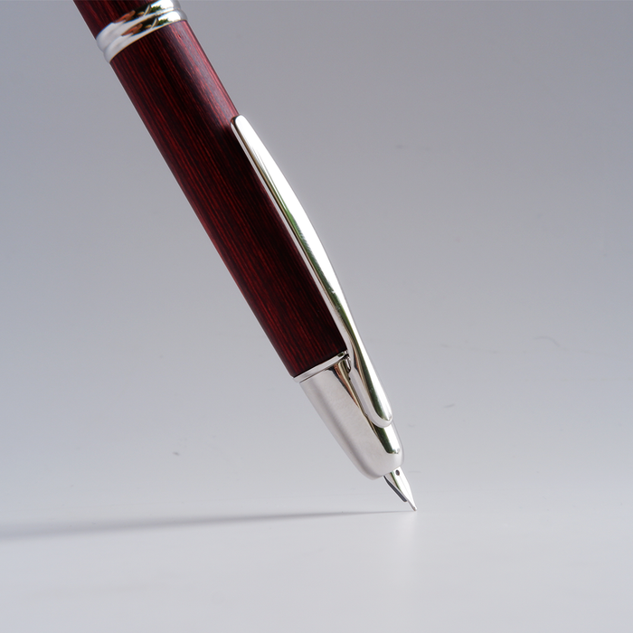 Pilot - Vanishing Point - Fountain Pen - Birchwood Red - Papier Plume