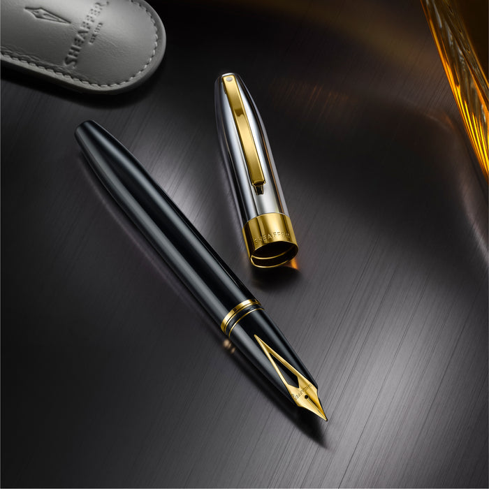 Sheaffer - Legacy -Black with Chrome Cap- Fountain Pen