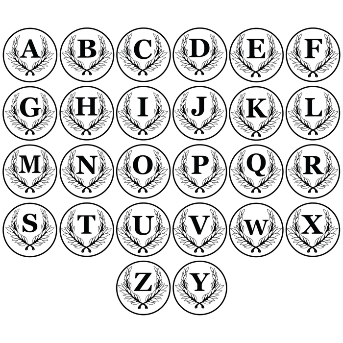 Custom Monogram 1" Seal - Papier Plume