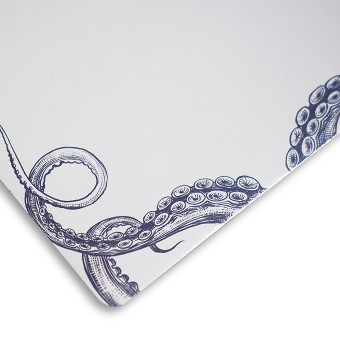 Alexa Pulitzer octopus undulation mousepad notepad with colorful octopus design on a white background.