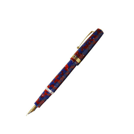 Armando Simoni Club - Studio Fountain Pen - Blue Coral with Gold Trim - Papier Plume