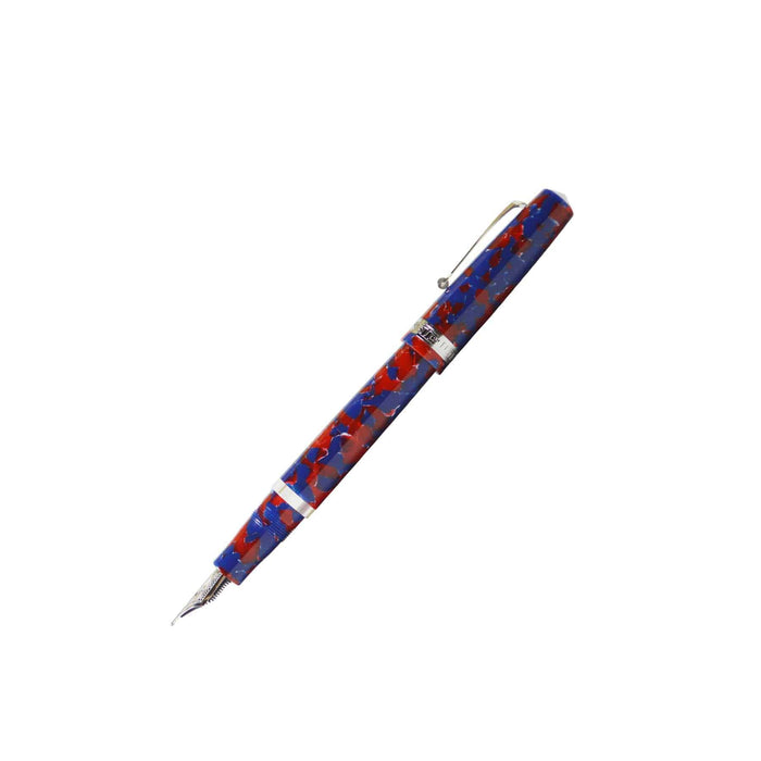 Armando Simoni Club - Studio Fountain Pen - Blue Coral with Sliver Trim - Papier Plume