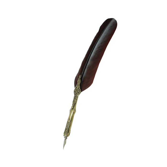 Le Potier D'Etain - Feather Ink Quills - Bronze Filgree