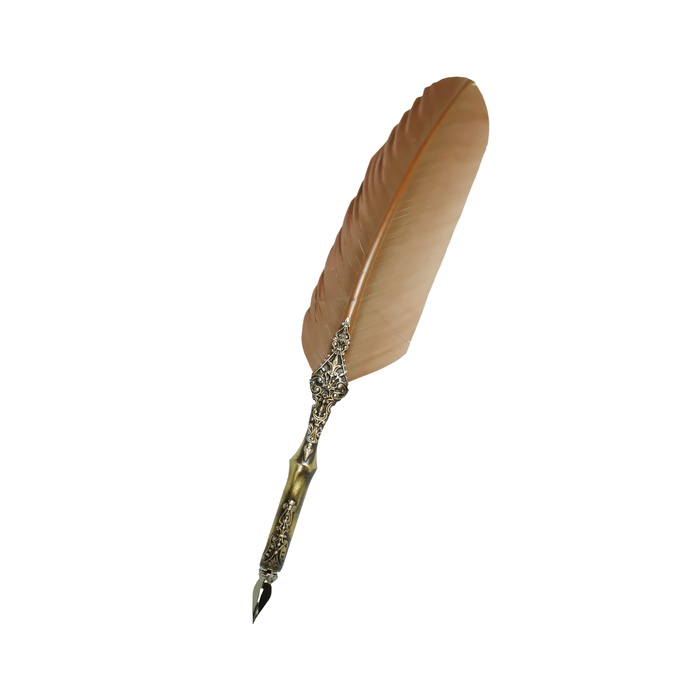 Le Potier D'Etain - Feather Ink Quills - Bronze Filgree