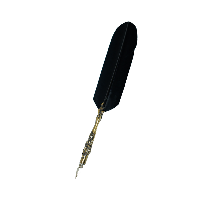 Le Potier D'Etain - Feather Ink Quills - Bronze Flower