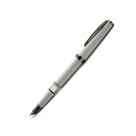 Cleo Skribent - Classic Palladium - Fountain Pen - Piston - White - Papier Plume