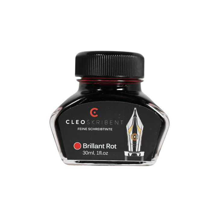 Cleo Skribent - Bottled Fountain Pen Ink - Brillant Rot - Brilliant Red - Papier Plume