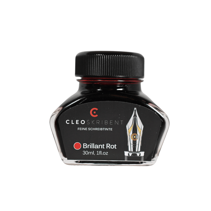 Brill Ink Cleo Skribent - Bottled Fountain Pen Ink - Brillant Rot - Brilliant Re ...