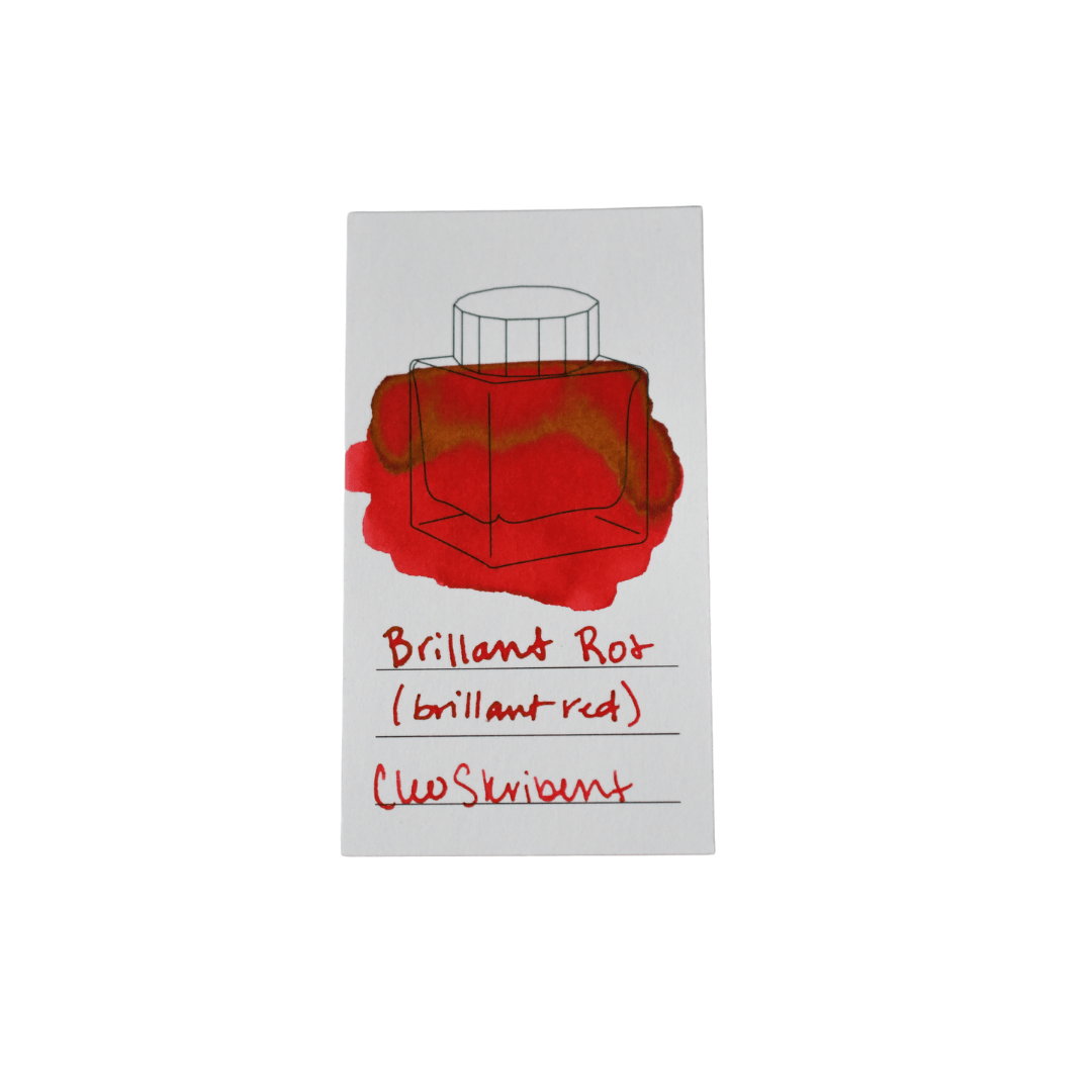Brill Ink Cleo Skribent - Bottled Fountain Pen Ink - Brillant Rot - Brilliant Re ...