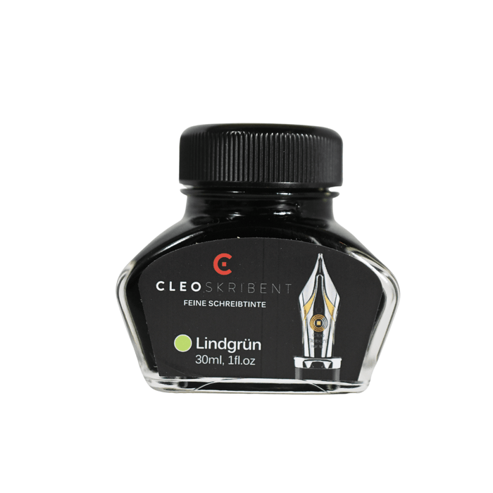 Cleo Skribent - Bottled Fountain Pen Ink - Lindgrun - Lime Green - Papier Plume