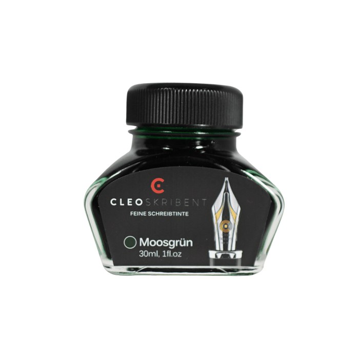 Cleo Skribent - Bottled Fountain Pen Ink - Moosgrun - Moss Green - Papier Plume