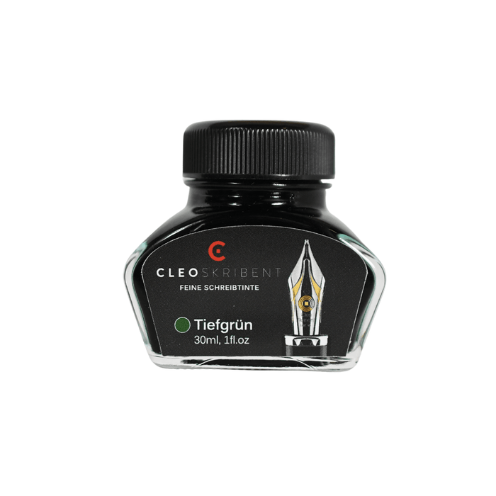 Cleo Skribent - Bottled Fountain Pen Ink - Tiefgrun - Deep green - Papier Plume