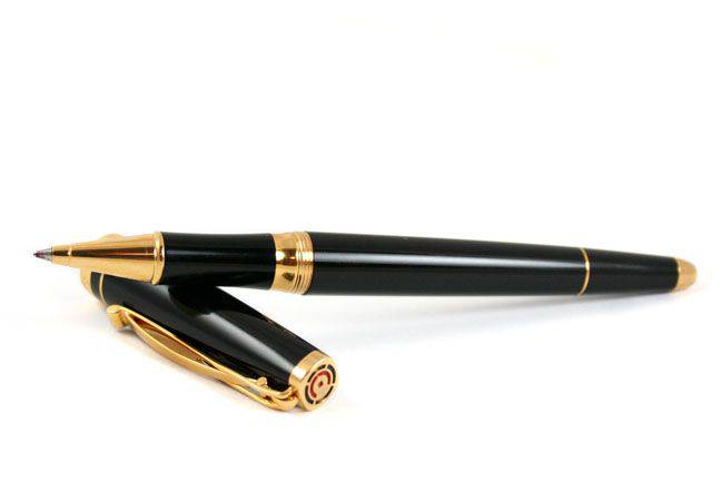 Cleo Skribent - Skribent Gold - Black - Rollerball - Papier Plume