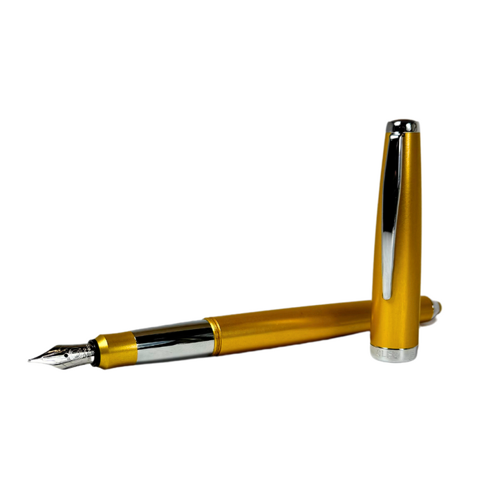 Cleo Colour Fountain Pen - Gold - Papier Plume