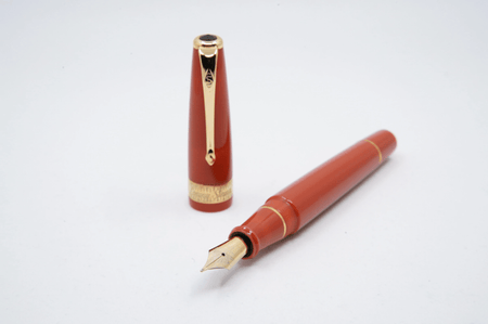 Conway Stewart - Orange Duofold - Fountain Pen - Papier Plume