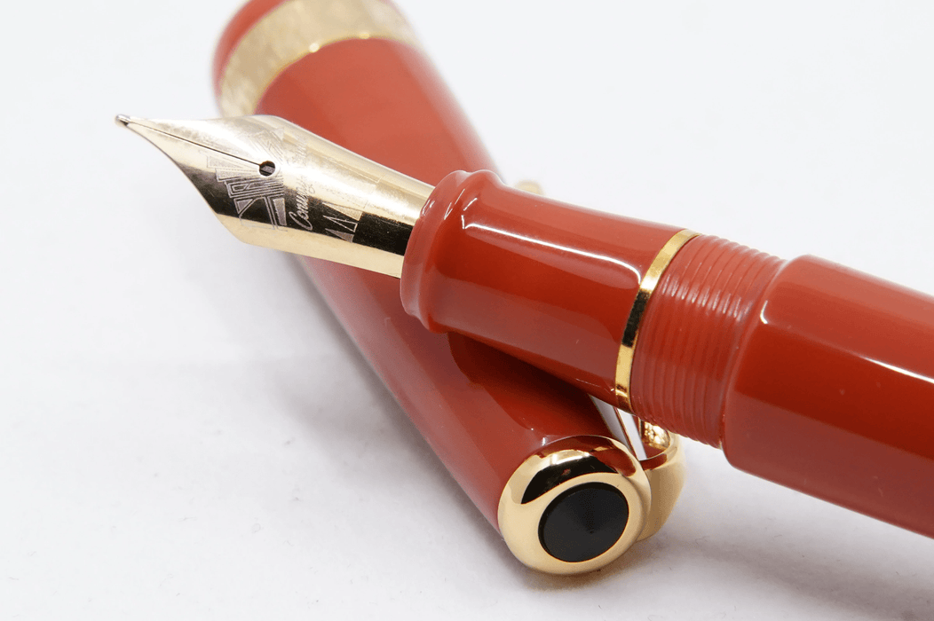 Conway Stewart - Orange Duofold - Fountain Pen - Papier Plume