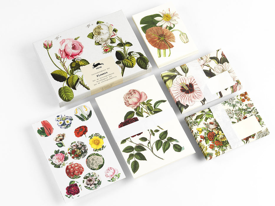 Pepin Press - Correspondance Sets - Flowers