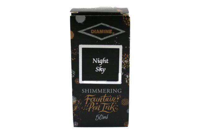 Diamine - Shimmertastic - Shimmering Fountain Pen Ink - Night Sky - Papier Plume