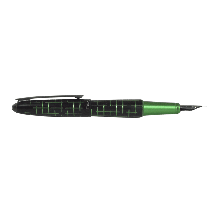 Diplomat - Elox Fountain Pen - Black/Green Matrix - Papier Plume