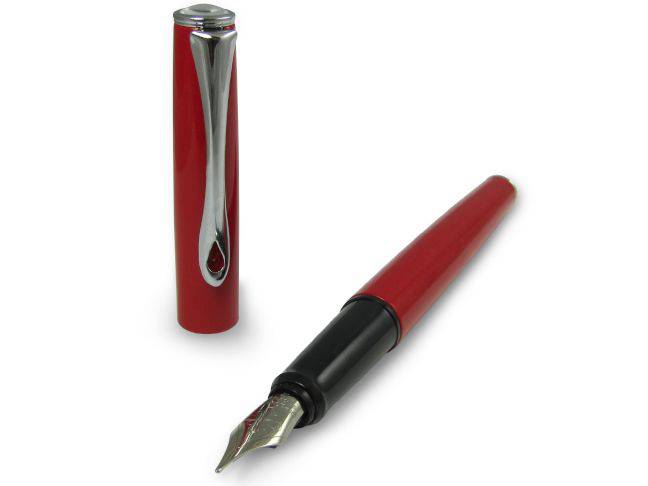 Diplomat - Esteem Red Lacquer - Fountain Pen - Papier Plume