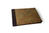 Handcrafted Guest Book with Marbleized Cover and Leather Trim - Small - Papier Plume