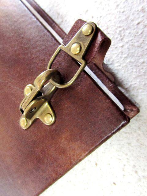 Hard Cover, Leather Bound Buckled Sketching Journal - Papier Plume