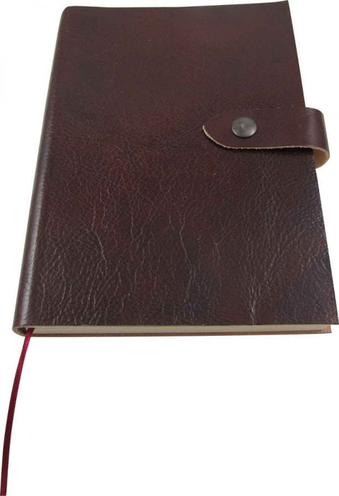 Soft Cover Leather Journal with Button Strap
