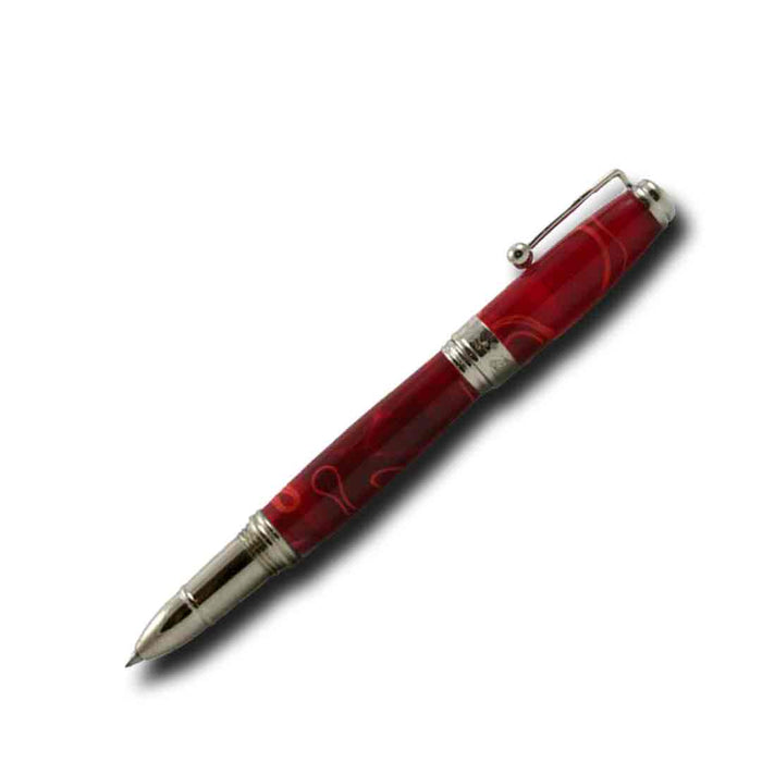 Jean-Pierre Lepine - Indigo Classic Murano - Rollerball - Red with Yellow Filet