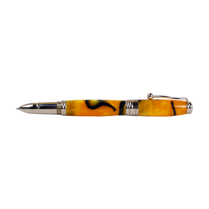 Jean-Pierre Lepine - Indigo Classic Murano - Yellow with Blue Filet - Rollerball