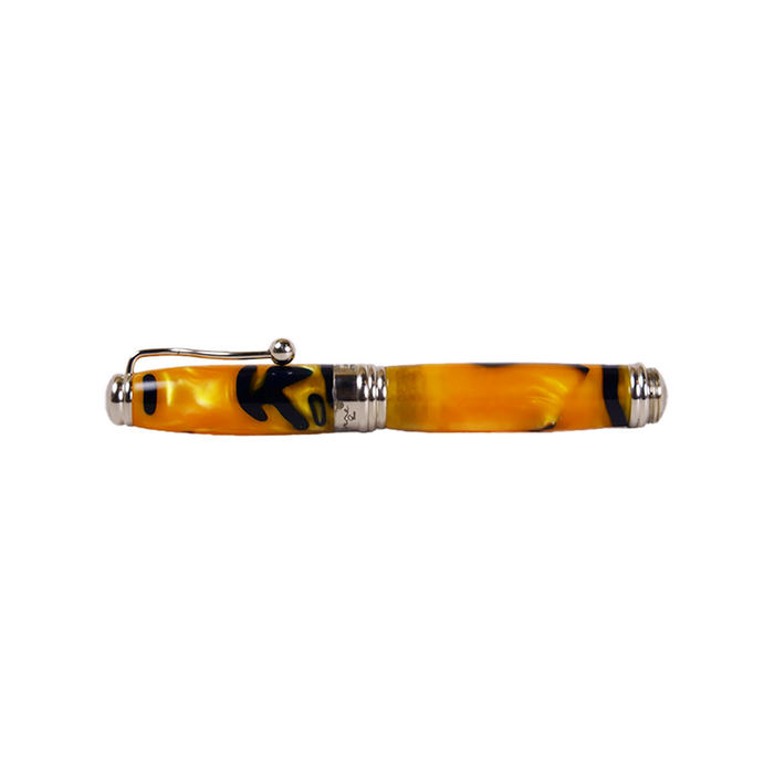 Jean-Pierre Lepine - Indigo Classic Murano - Yellow with Blue Filet - Rollerball