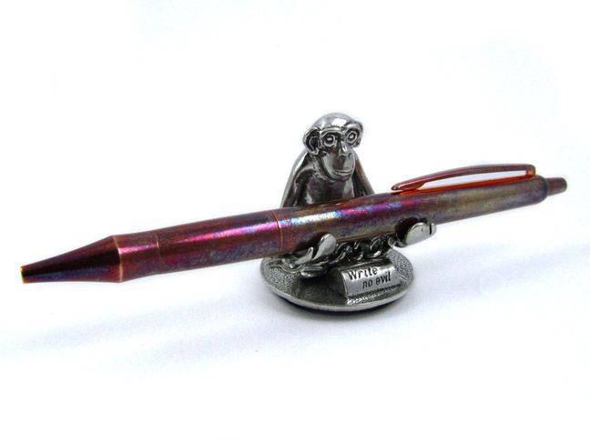 Jac Zagoory - Write No Evil - Chained Down Monkey Hands Mini - Pen Holder - Papier Plume