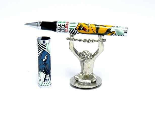 Jac Zagoory - Write No Evil - Chained Up Monkey Hands Mini - Pen Holder