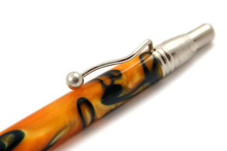 Jean-Pierre Lepine - Indigo Classic Murano - Ballpoint - Orange with Blue Filet - Papier Plume