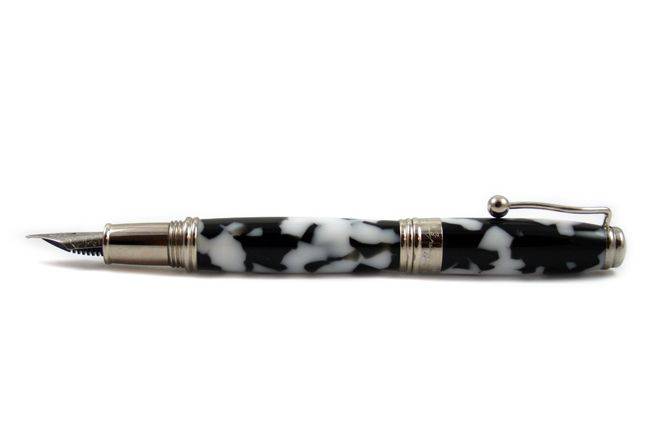 Jean-Pierre Lepine - Indigo Classic Murano - Black and White - Fountain Pen