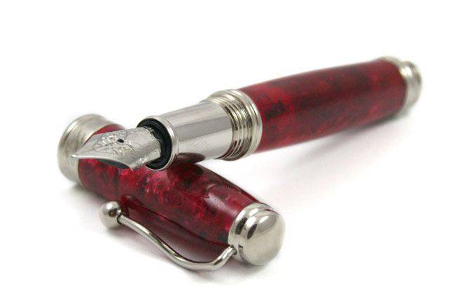 Jean-Pierre Lepine Indigo Classic Murano - Red Fountain Pen